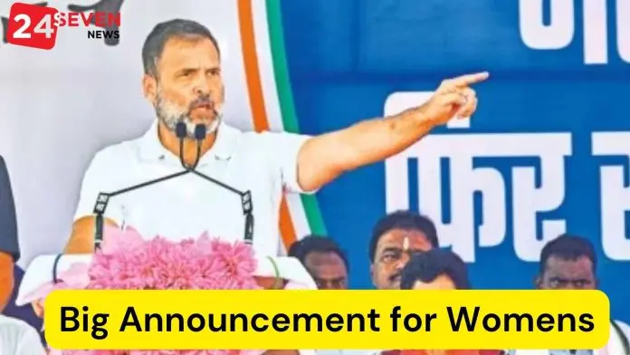 Rahul Gandhi Announces Mahalakshmi Scheme