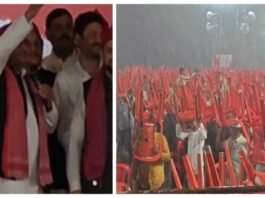 Heavy rain at Akhilesh's rally in Maharashtra, now what did Abu Azmi say - watch video
