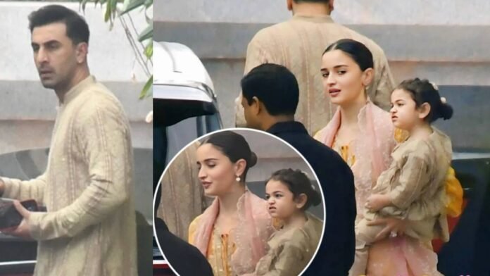 Kapoor family came out in formation, Raha was seen in mother Alia's lap, people kept watching her naughty style
