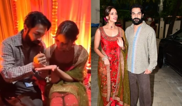 Mehndi of Vicky's name applied on Vidya's hands, beautiful video of Rajkumar and Trupti's function surfaced
