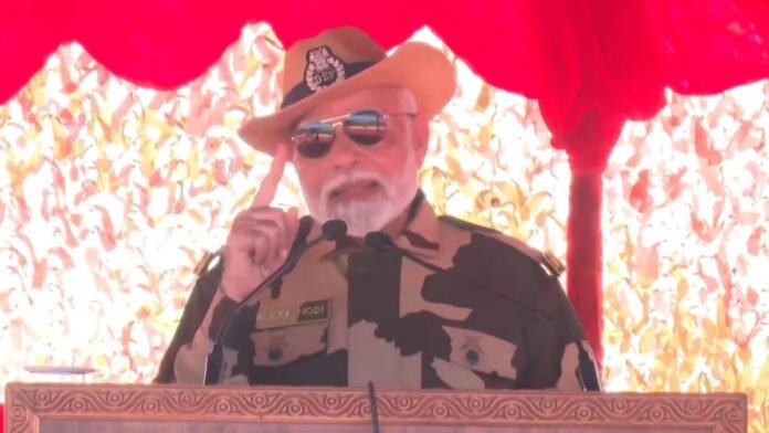 'Our government does not compromise even on an inch of land', PM Modi shouts in Kutch on Diwali
