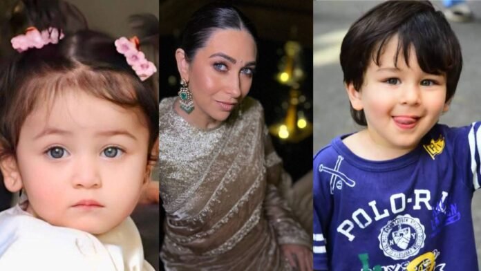 Raha and Taimur's blue eyes have a connection with this person, Karisma Kapoor told where the genes came from
