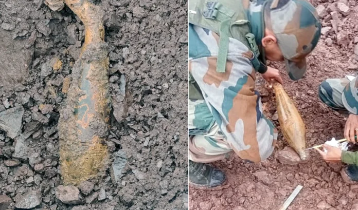 Rusted mortar shell found in Samba, Jammu and Kashmir
