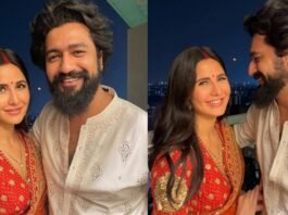 When Katrina celebrated the first Karva Chauth, the temperature reached high at 8.30, Vicky Kaushal exposed his wife.
