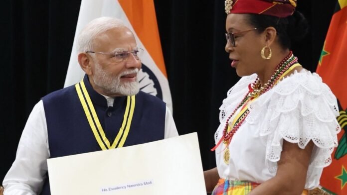 After Nigeria and Guyana, Dominica also gave the country's top award to PM Modi, a new record was created
