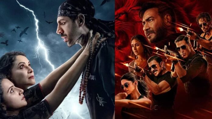 Box Office Collection Day 3: 'Singham Again' of 'Bhool Bhulaiyaa 3' released sixes, went ahead in earnings
