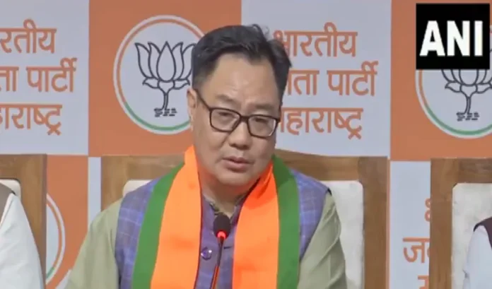 Congress insulted Ambedkar, Rahul Gandhi does not respect the Constitution, Kiren Rijiju attacks the Grand Old Party.
