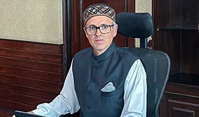 Omar Abdullah refused to sit on the big chair during the program in Jammu.
