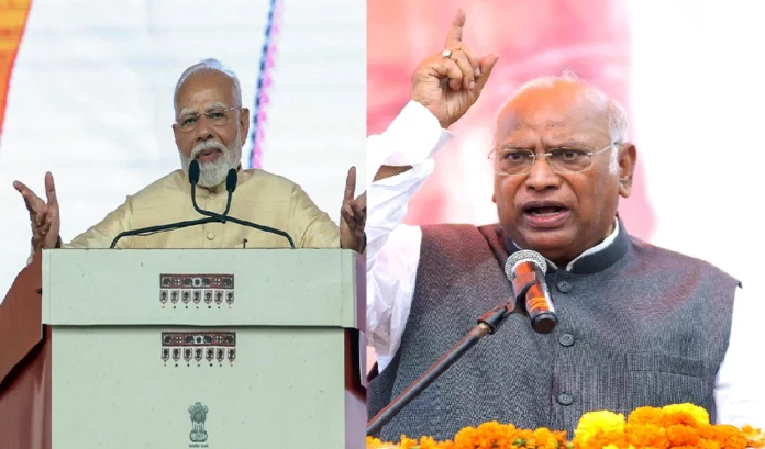 PM Modi attacked after Kharge's advice on election guarantee, said- Congress in Karnataka is busy in internal politics and looting instead of development.
