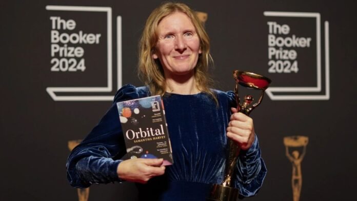 What is the story of the novel 'Orbital', which made the British writer "booker prize" winner
