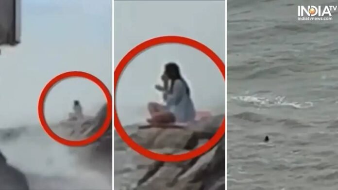 24 year old actress was swept away by sea waves, she was doing yoga on a rock, horrifying video of her death goes viral
