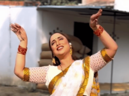 Bhojpuri film star Rani danced in saree, fans went crazy over the background
