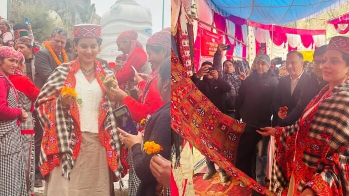 Kangana Ranaut reached Sharan village in Manali, inaugurated 'Craft Handloom Village'
