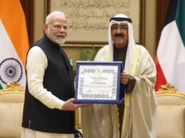 PM Modi honored with Kuwait's highest honor 'The Order of Mubarak Al Kabir'
