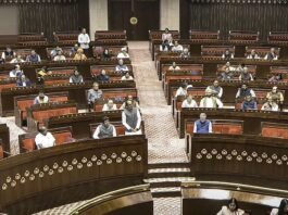 Strong uproar by opposition in Lok Sabha and Rajya Sabha, House proceedings adjourned till 2 o'clock
