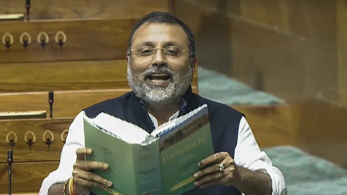 What did Nishikant Dubey say in Parliament that Congress is asking him to apologise, know the whole matter
