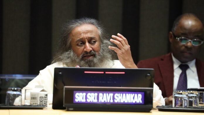 World Meditation Day was celebrated for the first time in the United Nations, Sri Sri Ravi Shankar emphasized on the many benefits and dimensions related to it.
