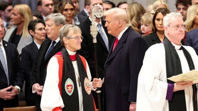 Bishop Mariann Edgar Budde at National Prayer Service with Trump – Mercy and Power united in one Name